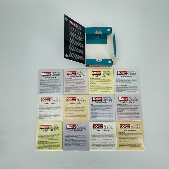Mystery Classics 50 Movie Pack 12-DVD Collection - Good Used Condition - Picture 12 of 15